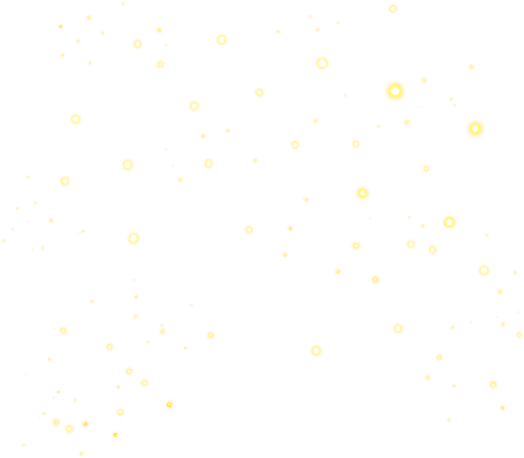 the holy lights are  yellow. fireflies